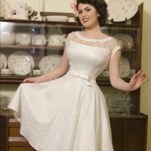 XL Tatyana Alika ivory circle dress
